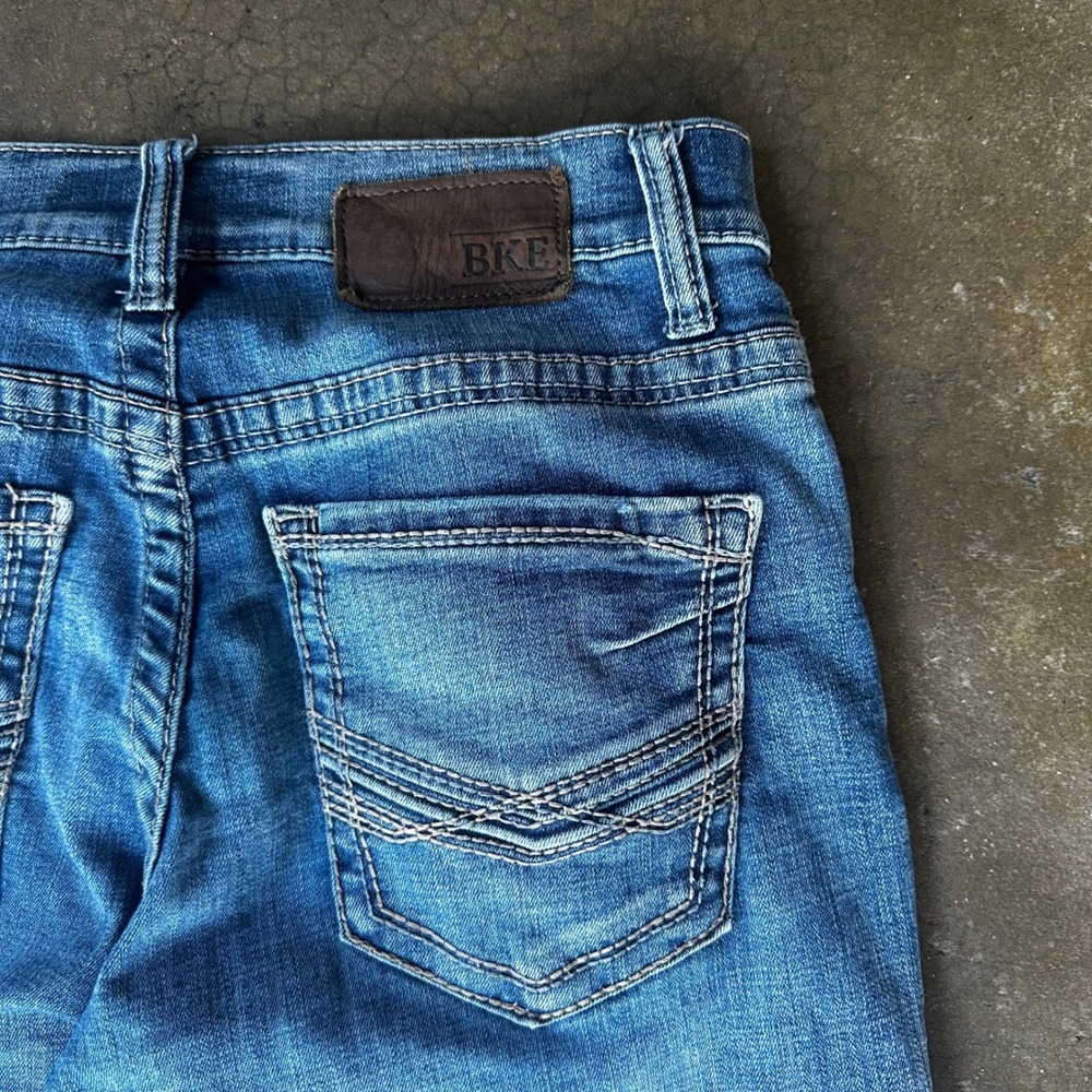 BKE Jake Straight Leg Jeans Mens 29R Blue Excellent Medium Wash ABS16150 - Picture 4 of 8